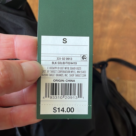 New Wild Fable black satin spaghetti strap top - Picture 9 of 15